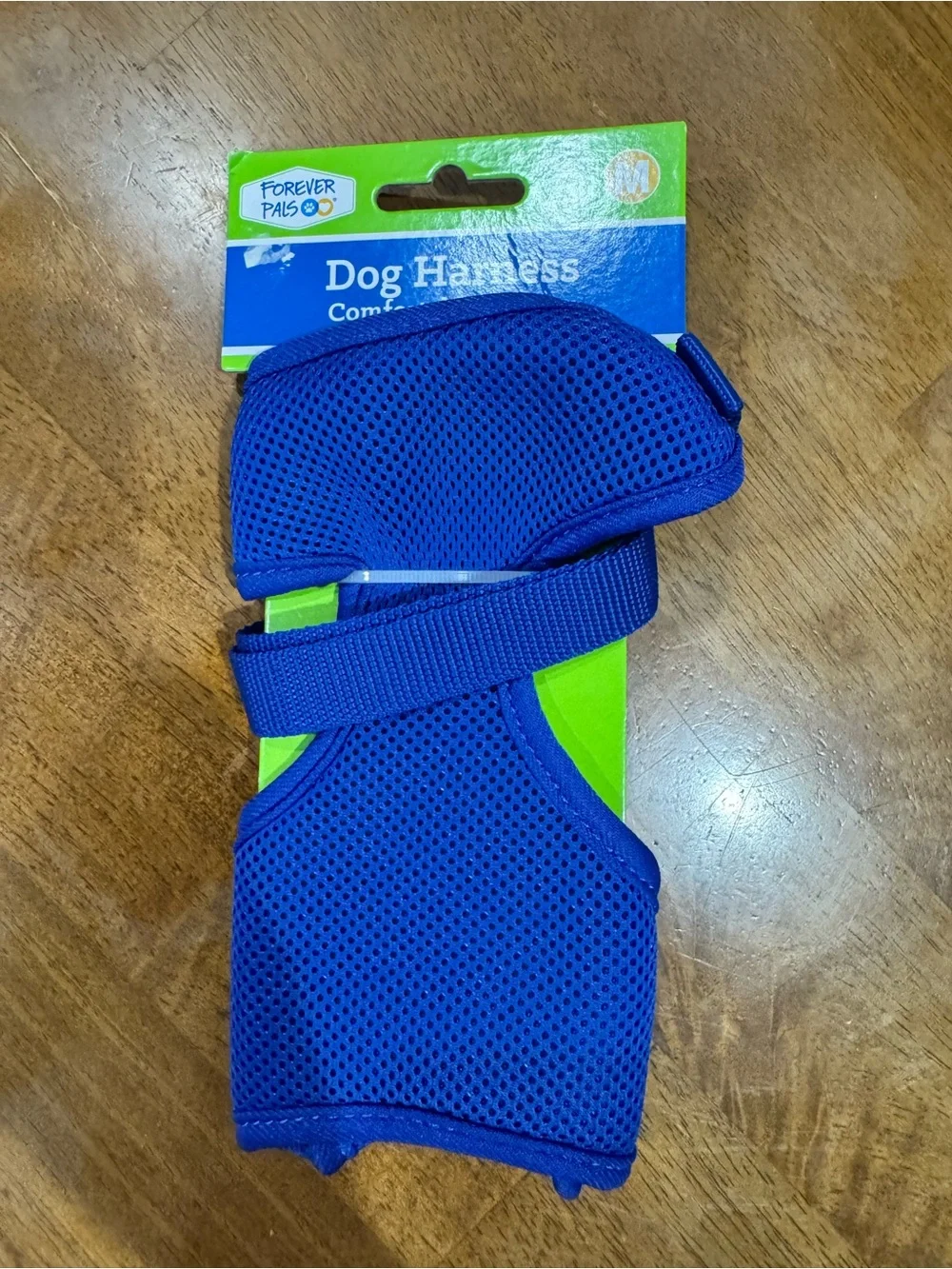Forever Pals Size Medium New Blue Dog Harness - Comfortable Mesh Design